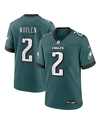 Nike Men's Tariq Woolen Midnight Green Philadelphia Eagles Team Game Jersey