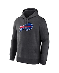 Logo Athletic Men's Heather Charcoal Buffalo Bills Primary Logo Hoodie
