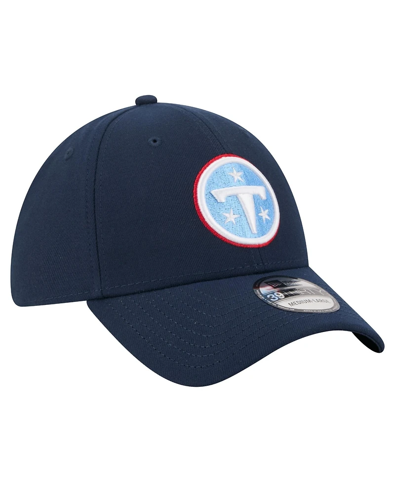 New Era Men's Navy Tennessee Titans Core Team 39THIRTY Flex Hat