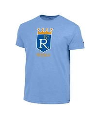 Champion Men's Light Blue Kansas City Royals Cooperstown Logo Tri-Blend T-Shirt