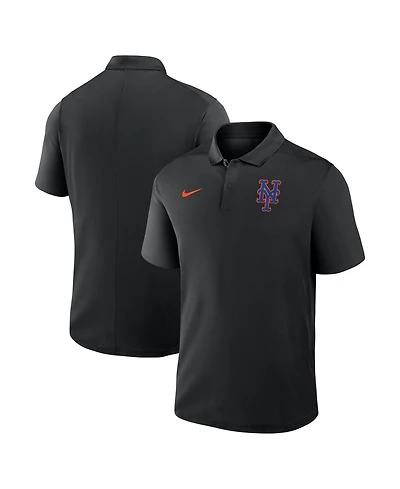 Nike Men's Black New York Mets Alternate Victory Dri-fit Polo Shirt