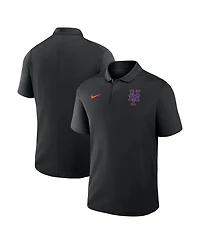 Nike Men's Black New York Mets Alternate Victory Dri-fit Polo Shirt