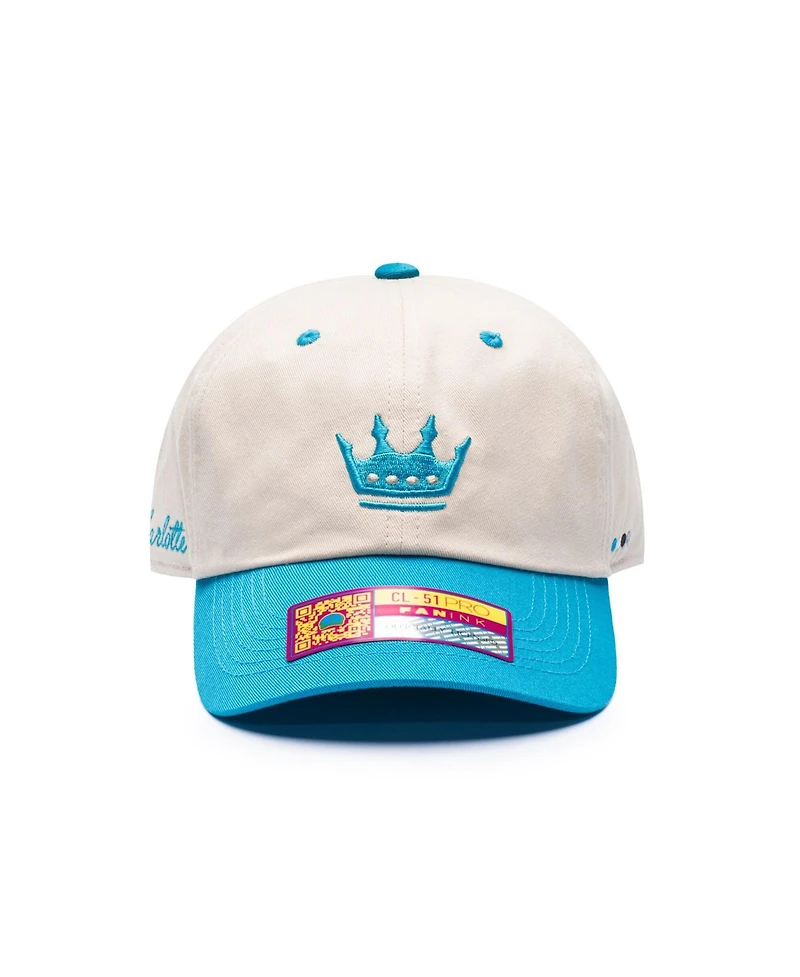 Fan Ink Men's and Women's Tan/Blue Charlotte Fc Ocean Drive Adjustable Hat