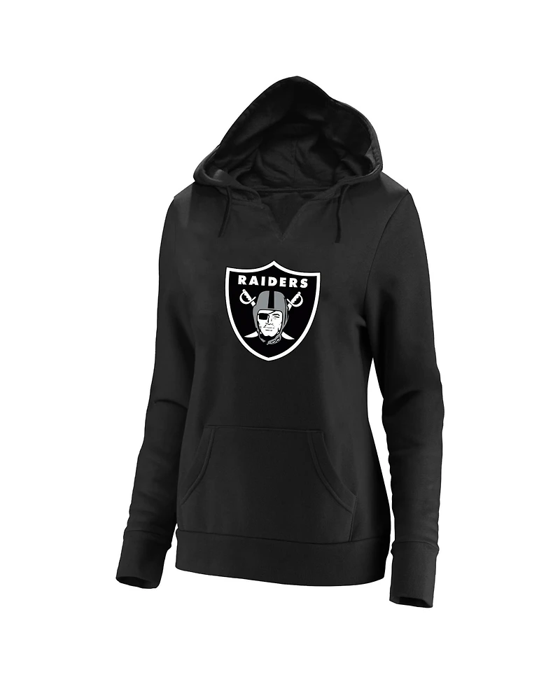 Fanatics Women's Fernando Mendoza Black Las Vegas Raiders Plus Player Name & Number V-Neck Hoodie
