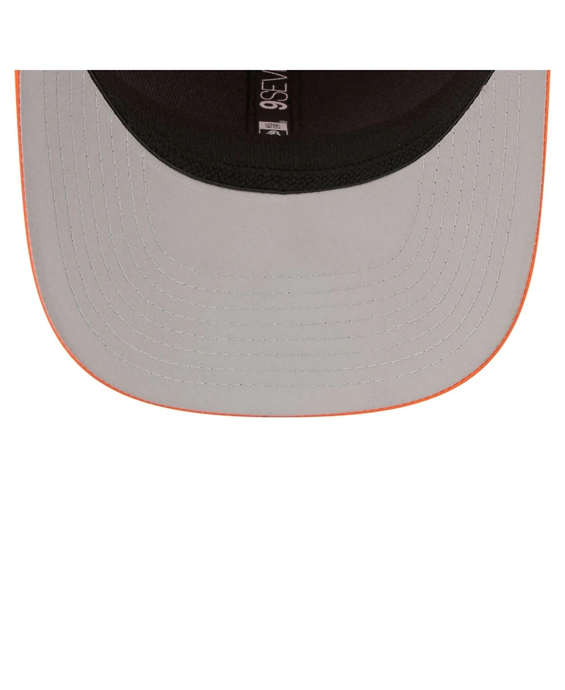 New Era Men's Orange Denver Broncos Micro Badge 9SEVENTY Adjustable Hat