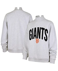 '47 Brand Women's Heather Gray San Francisco Giants Subtle Muse Mock Neck Sweatshirt
