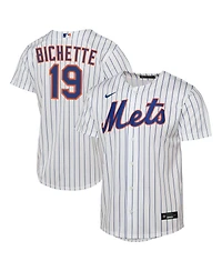 Nike Big Boys and Girls Bo Bichette White New York Mets Home Baseline Jersey