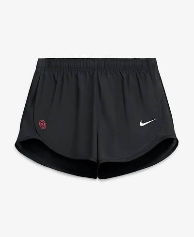 Nike Women's Black Oklahoma Sooners Tempo Mid-Rise Dri-fit Shorts