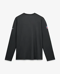 Nike Men's Black New Orleans Saints Sideline Coaches Uv Dri-fit Long Sleeve T-Shirt