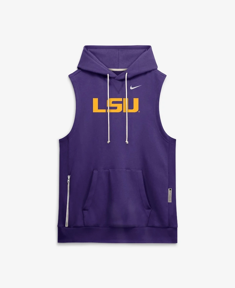 Nike Men's Purple Lsu Tigers 2026 Sideline Sleeveless Dri-fit Hoodie