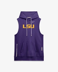 Nike Men's Purple Lsu Tigers 2026 Sideline Sleeveless Dri-fit Hoodie