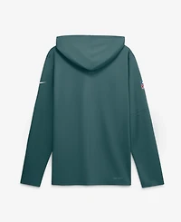Nike Men's Midnight Green Philadelphia Eagles Sideline Game On Lightweight Long Sleeve Dri-fit Hoodie