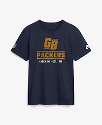 Nike Men's Navy Green Bay Packers Sideline Alternate Final Sprint Dri-fit T-Shirt