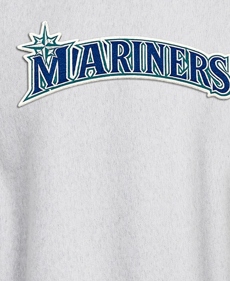 Champion Men's Heather Gray Seattle Mariners Reverse Weave Sweatshirt