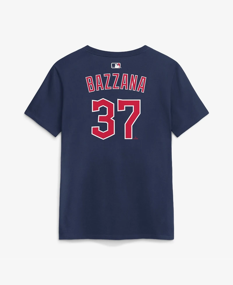 Nike Women's Travis Bazzana Navy Cleveland Guardians Name & Number T-Shirt