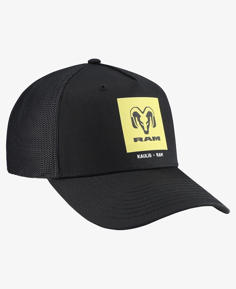 Kaulig Racing Men's and Women's x Ram Black Square Trucker Adjustable Hat