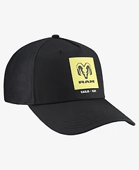 Kaulig Racing Men's and Women's x Ram Black Square Trucker Adjustable Hat