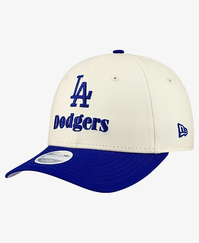 New Era Women's Cream/Royal Los Angeles Dodgers Primary 9FORTY M-Crown Adjustable Hat