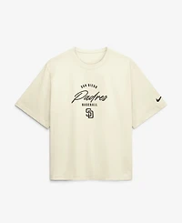 Nike Women's Mason Miller Cream San Diego Padres Premium Essentials Boxy Name & Number T-Shirt