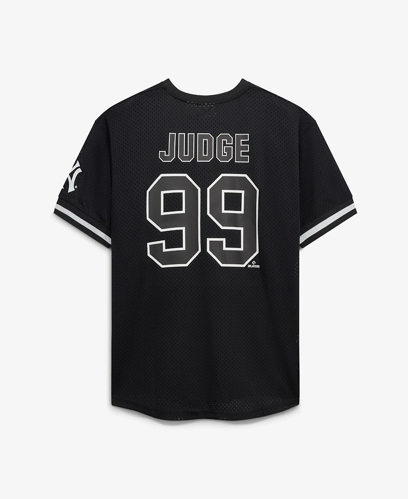 Fanatics Men's Aaron Judge Black/White New York Yankees Big & Tall Heavyweight Mesh Jersey