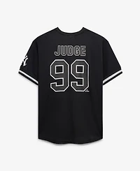 Fanatics Men's Aaron Judge Black/White New York Yankees Big & Tall Heavyweight Mesh Jersey
