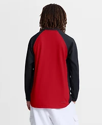 Nike Men's Red Minnesota Twins Authentic Collection Raglan Dri-fit Sweatshirt