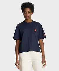 Nike Women's Navy Auburn Tigers Legacy Pocket Boxy T-Shirt