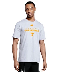 Adidas Men's Gray Tennessee Volunteers Checkered Fresh T-Shirt