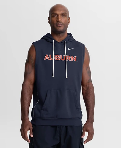 Nike Men's Navy Auburn Tigers 2026 Sideline Sleeveless Dri-fit Hoodie