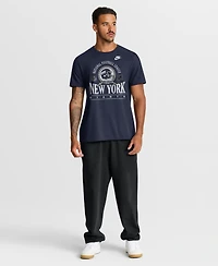 Nike Men's Navy New York Giants Rewind Team Spirit Essential Cotton T-Shirt