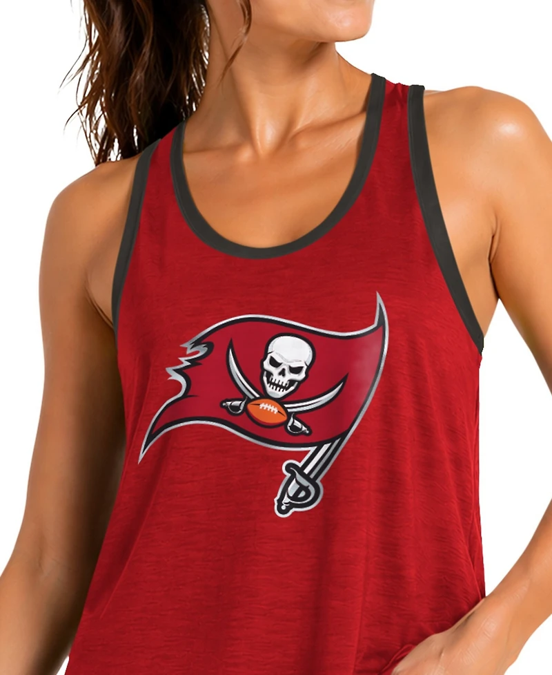 G-iii 4Her by Carl Banks Women's Red Tampa Bay Buccaneers Tater Ii Racerback Tank Top