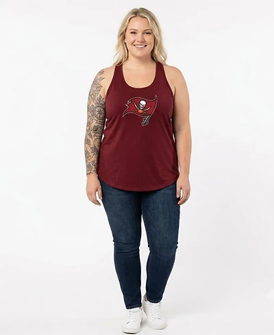 Profile Women's Red Tampa Bay Buccaneers Plus Basic Tank Top