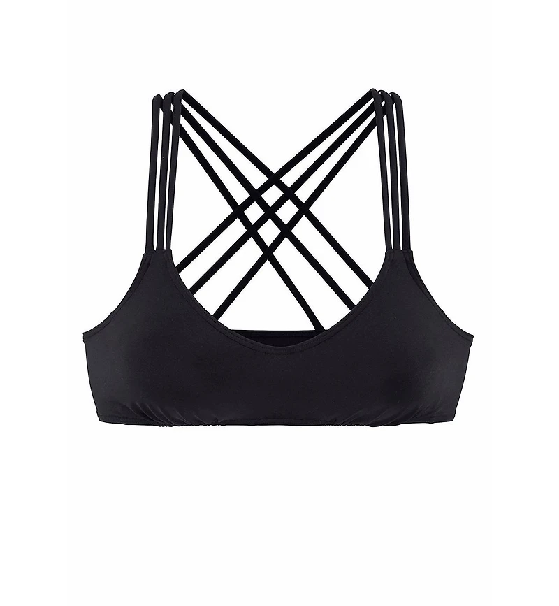 Lascana Women's Strappy Scoop Bikini Swimsuit Top Bra Sizing