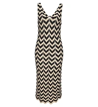 Lascana Women's Chevron Midi Dress Cover up Beach
