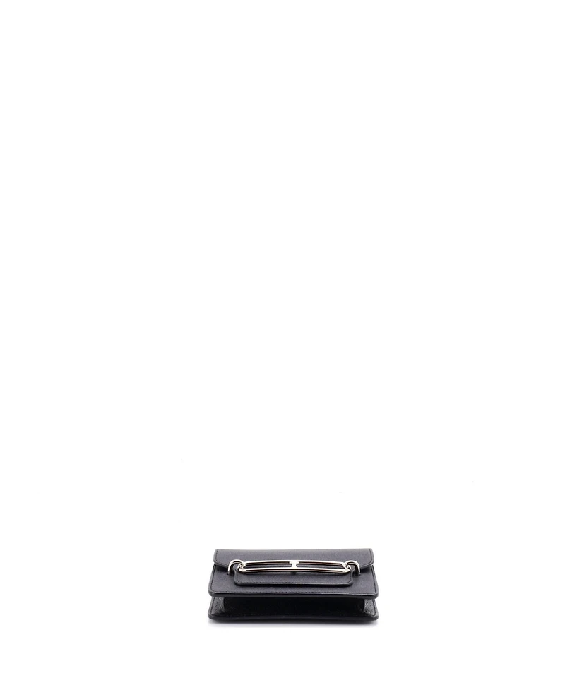 Pre-Owned Hermes Roulis Slim Wallet Chevre Mysore