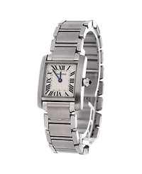 Pre-Owned Cartier Tank Francaise Quartz Watch in Stainless Steel 20mm
