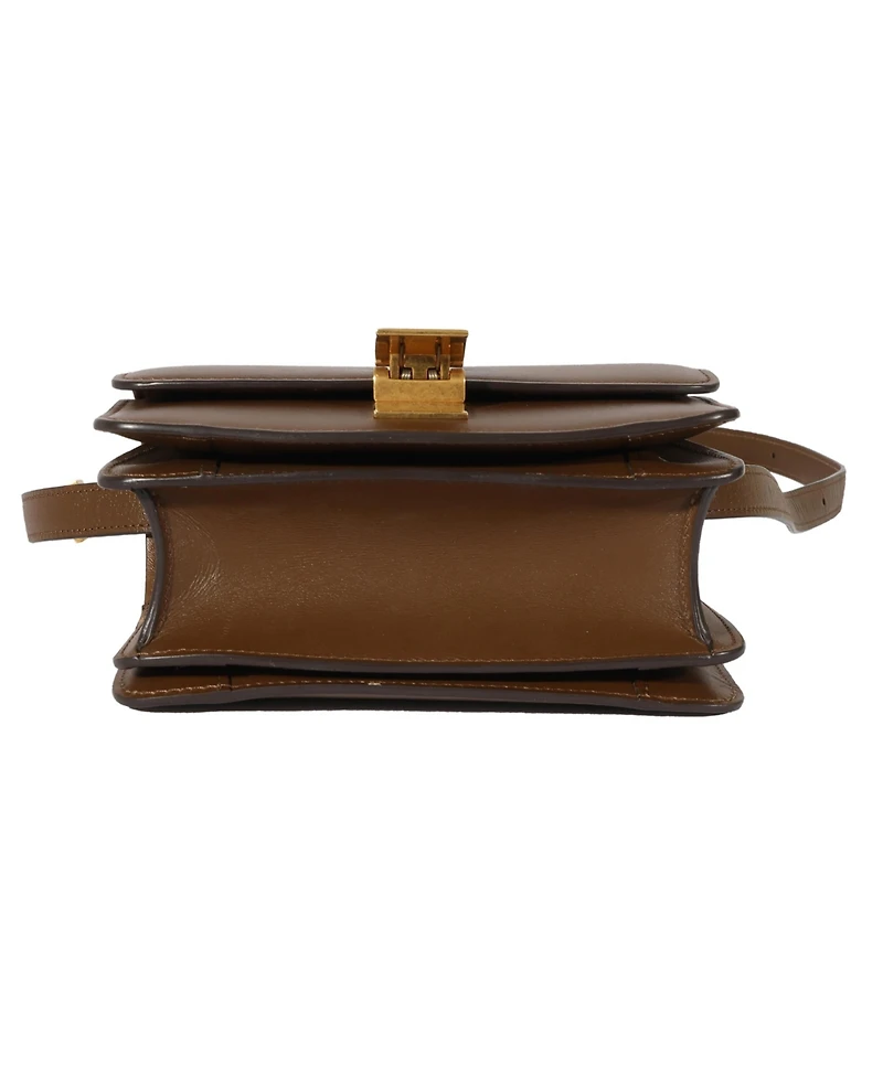 Pre-Owned Celine Brown Smooth Leather Small Box Bag