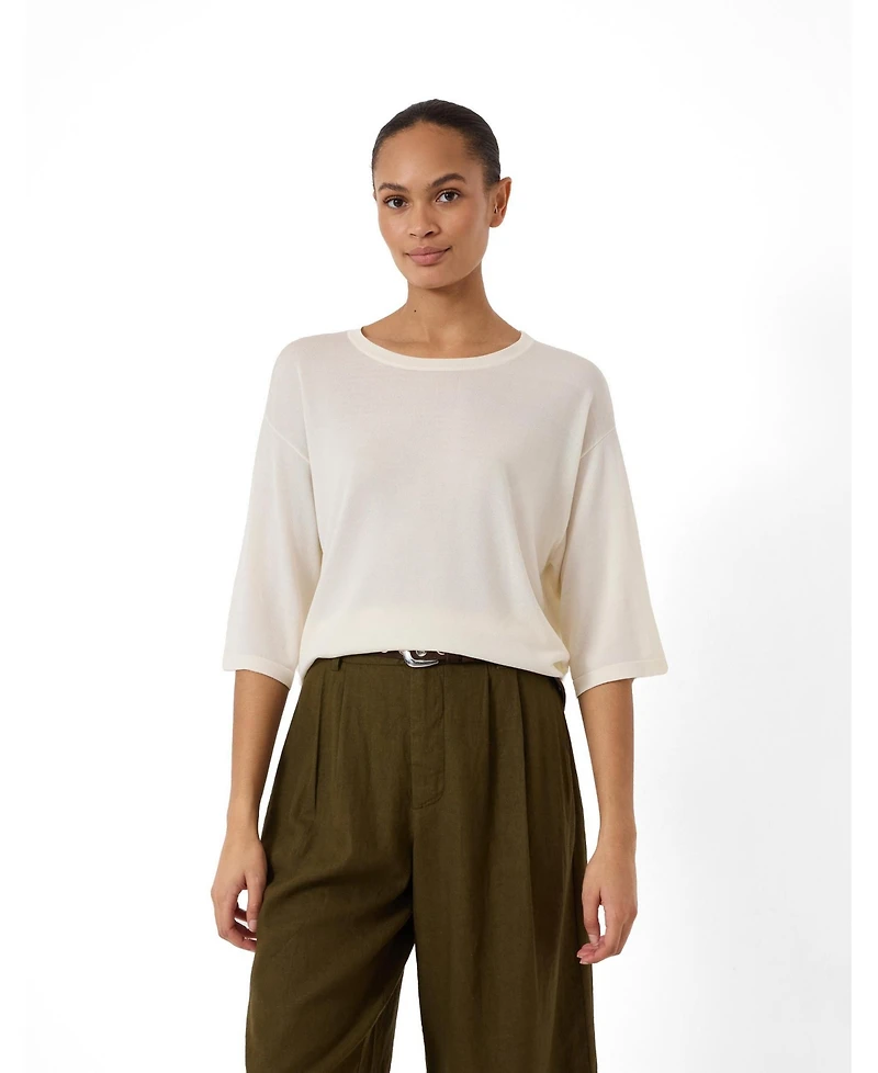 Hush Women's Relaxed Knitted T-shirt