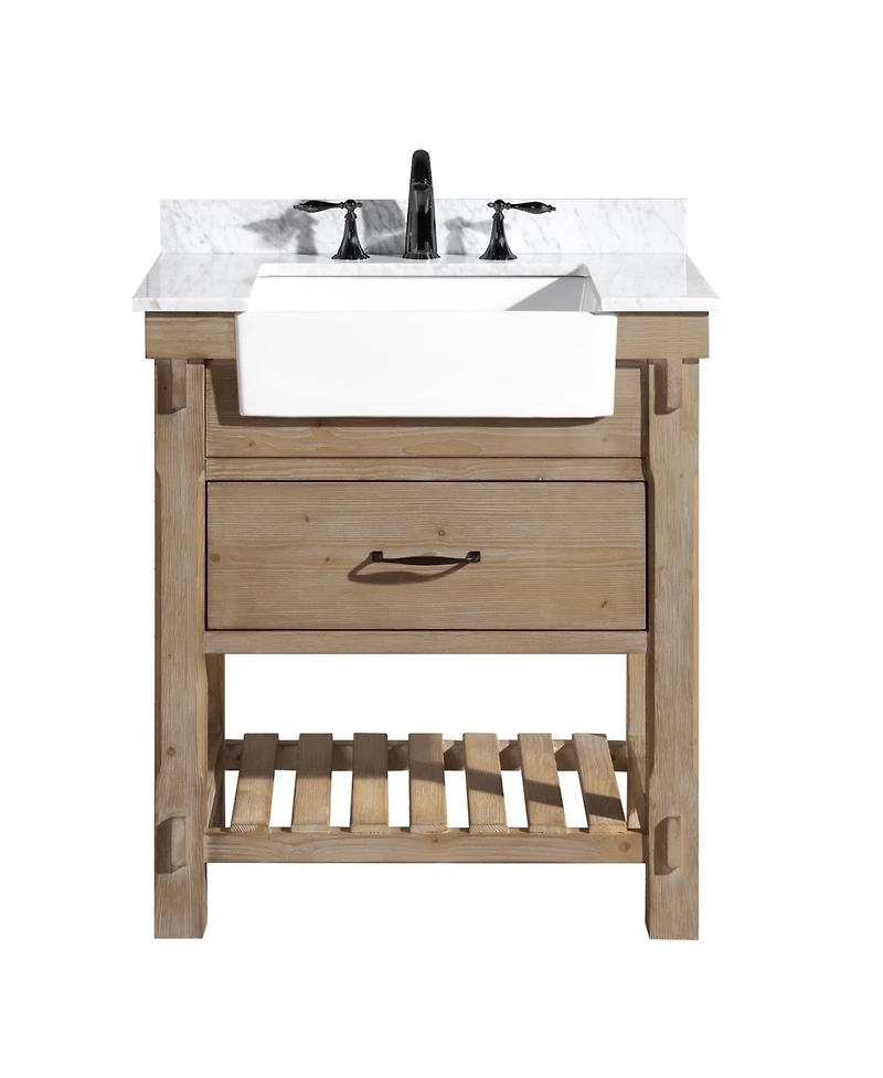 Ari Bath Marina 30" Bathroom Vanity Weathered Fir