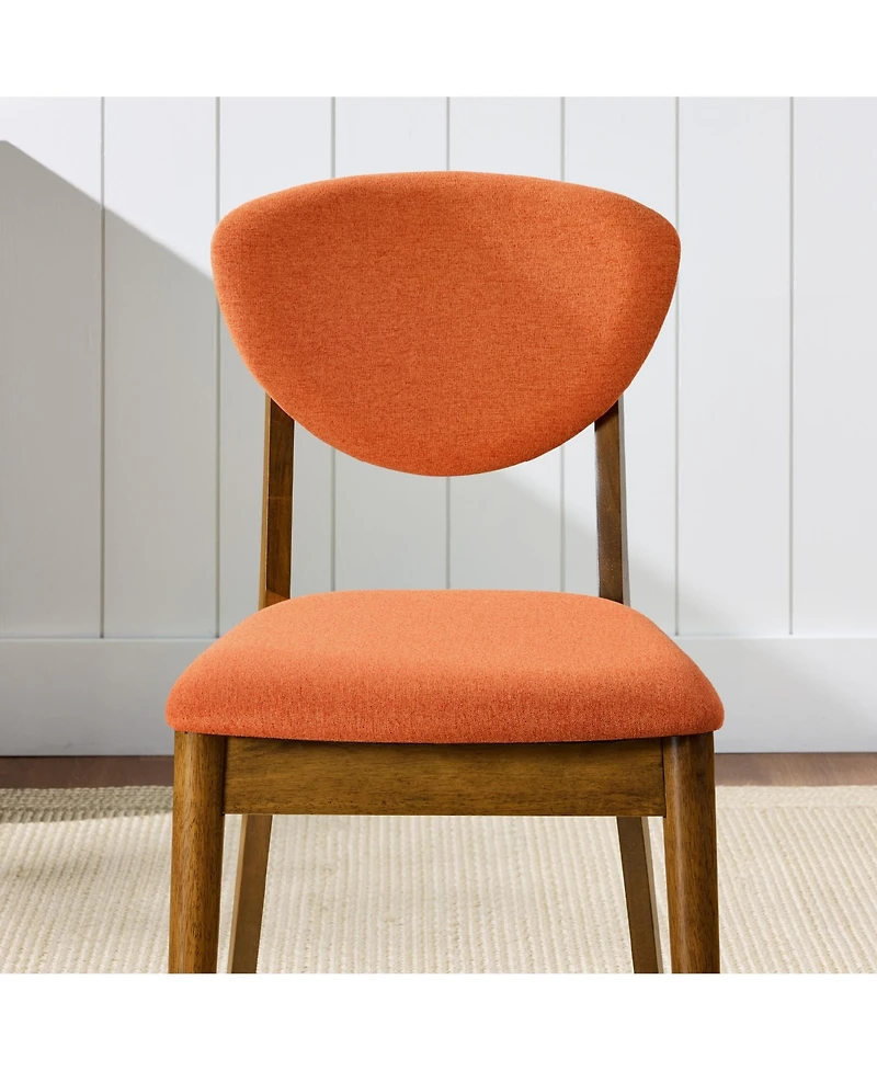 Best Choice Products Set of 4 Wooden Dining Chairs, Wood Modern Farmhouse Upholstered Chairs