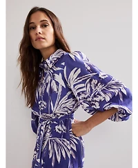 Phase Eight Women's Coralie Print Shirt Midaxi Dress