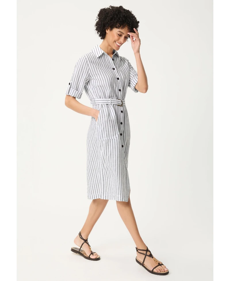 Olsen Women's Stripe Shirt Dress