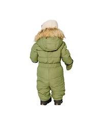Deux par Baby Unisex 6M To 24M Original One Piece Puffy Snowsuit with Removable Mittens and Boots