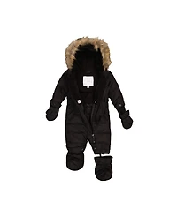 Deux par Baby ( 6M to 24M ) Unisex Original One Piece Puffy Snowsuit with Removable Mittens and Boots