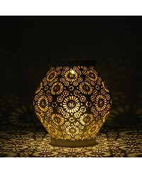 Allsop Home & Garden, Daisy Punched Metal Solar Lantern