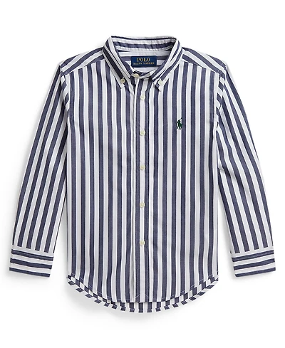 Polo Ralph Lauren Boys' 2T-7 Striped Cotton Poplin Shirt