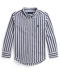 Polo Ralph Lauren Boys' 2T-7 Striped Cotton Poplin Shirt