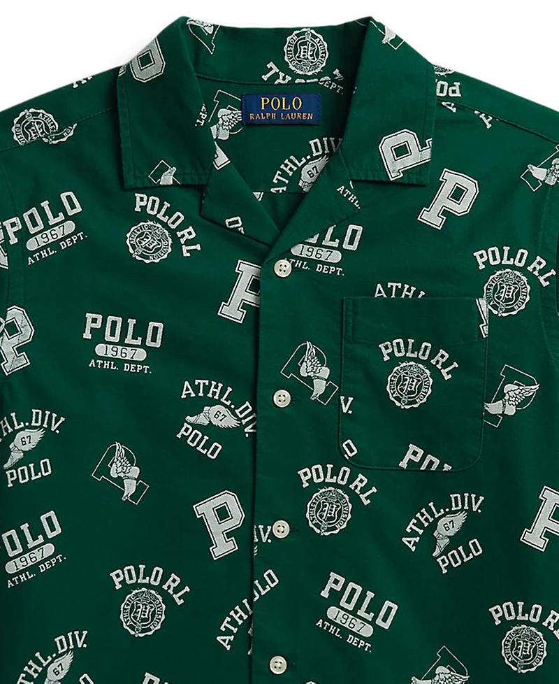 Polo Ralph Lauren Boys' 8-20 Print Cotton Oxford Shirt