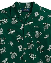 Polo Ralph Lauren Boys' 8-20 Print Cotton Oxford Shirt