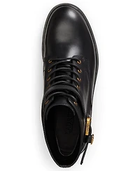 Lauren Ralph Women's Allyson Logo Lace-Up Booties
